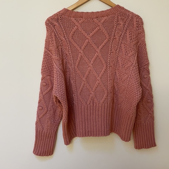 Zara Diamond Knit Argyle Sweater - Picture 6 of 7